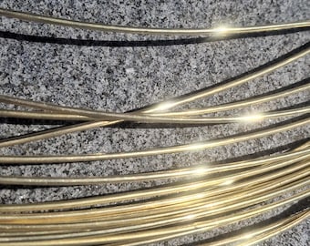 Soft Brass Wire 1.5 mm | Round Jewelry Wire | Warm Golden Wire for Handmade Jewelry | Wire Wrapping & Craft Supplies