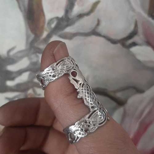 Arthritis Finger Splint Sterling Silver Ring Splint Knuckle Etsy