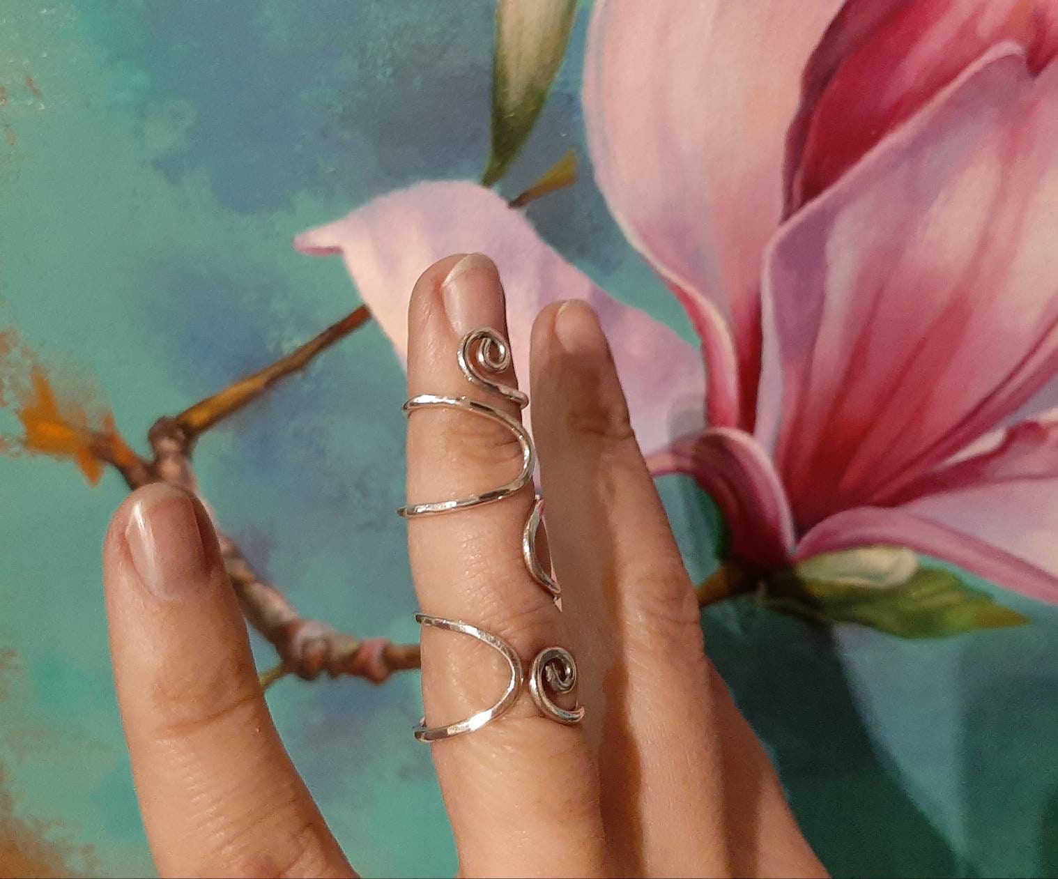 EDS Finger Splint Sterling Silver 925 for Both Joints - Etsy