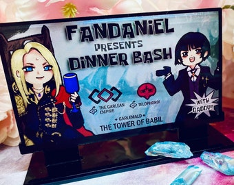 Acrylic Standee - Fandaniel Presents Dinner Bash with Daddy Billboard