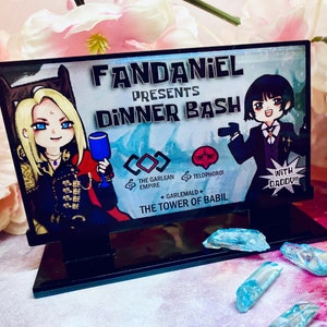 Acrylic Standee - Fandaniel Presents Dinner Bash with Daddy Billboard