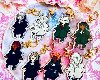 Acrylic Charms FFXIV 6.0 Endwalker [Level 87 + Pandaemonium Raids ] Hanging Keychains / 6 Designs