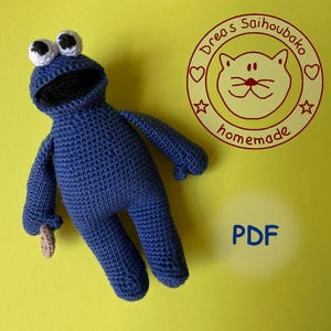 PDF Häkelanleitung deutsch, crochet pattern english, Keksmonster, Amigurumi doll
