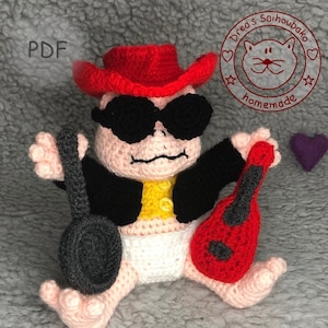 Amigurumi doll crochet pattern Baby Dino pdf
