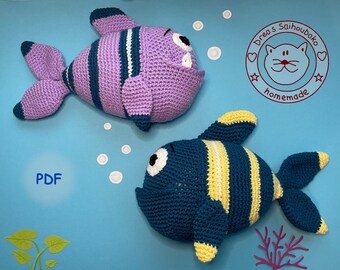 Amigurumi doll crochet pattern Zodiac Sign Pisces pdf