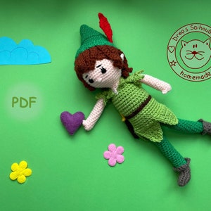 Amigurumi doll crochet pattern Peter pdf