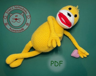 Amigurumi doll crochet pattern Flat Eric pdf