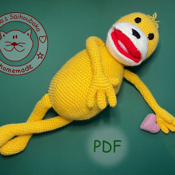 PDF Häkelanleitung deutsch, crochet pattern english, Flat Eric, Amigurumi doll