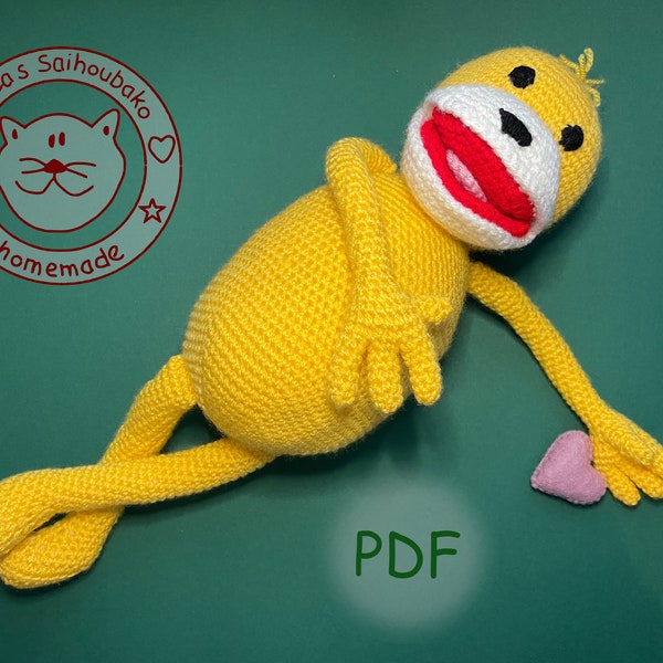 Amigurumi doll crochet pattern Flat Eric pdf