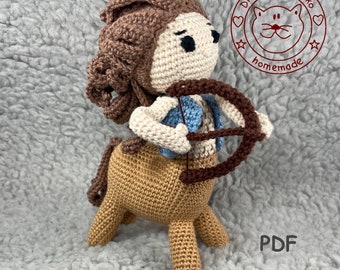 Amigurumi doll crochet pattern Zodiac Sign Sagittarius pdf