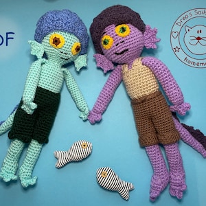 Amigurumi doll crochet pattern Luca and Alberto pdf