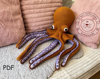 Amigurumi doll crochet pattern octopus pdf