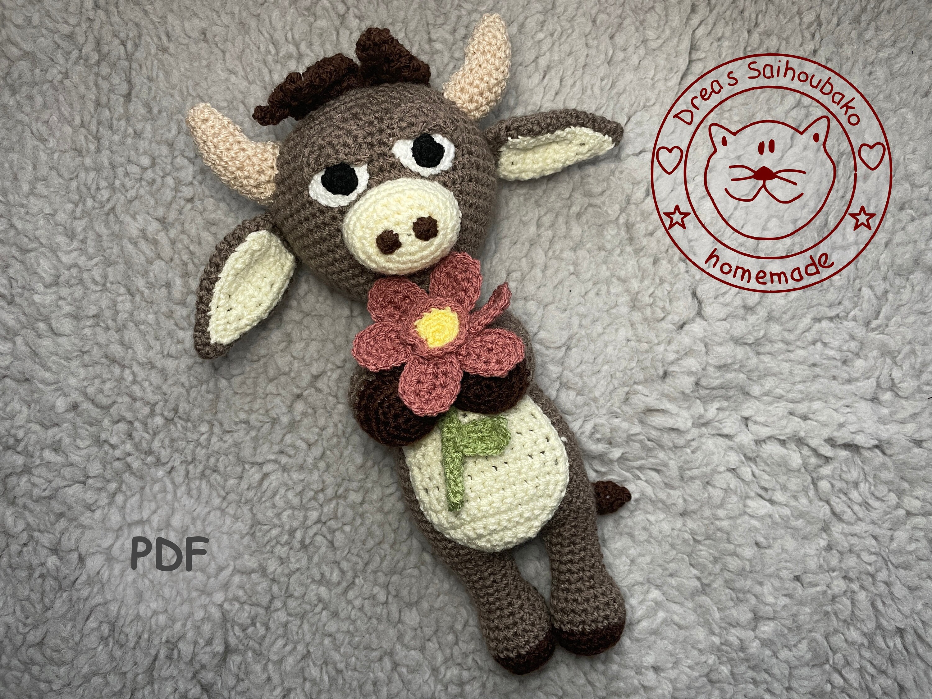 Amigurumi doll crochet pattern Zodiac Sign Taurus pdf