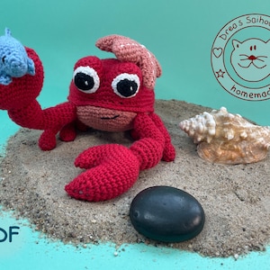 Amigurumi doll crochet pattern Zodiac Sign Cancer pdf