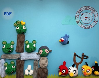 アングリーバード アール ピッグ グリーン ぬいぐるみ 8インチ ソフト