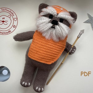 Amigurumi doll crochet pattern Ewok pdf