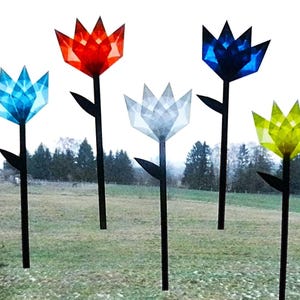 Blumen transparente Fensterdeko 2 Frühlingsdeko bunt *5 Stück*