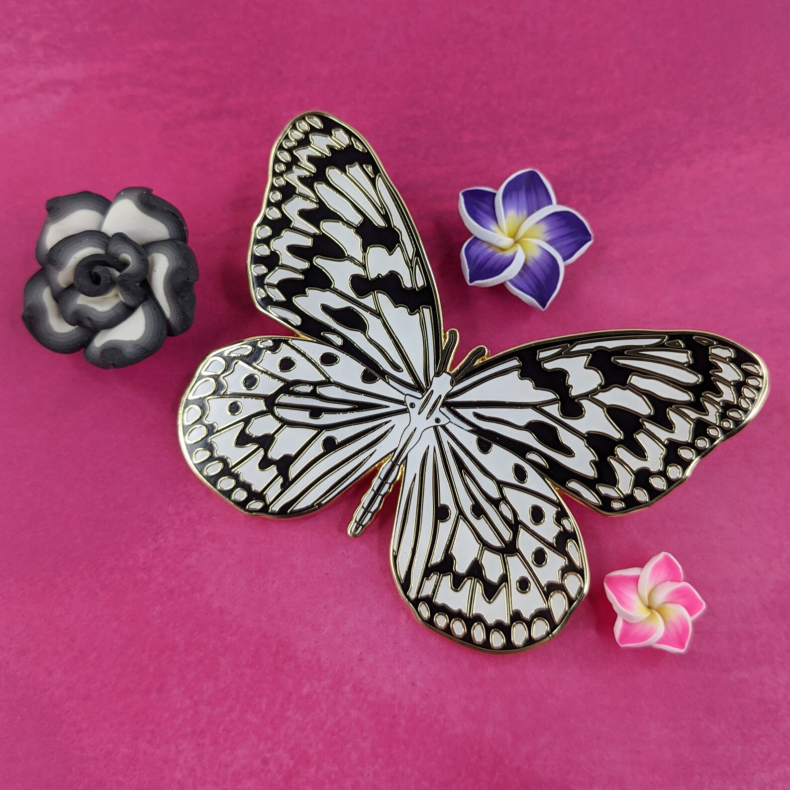 Paper Kite Butterfly Enamel Pin Hard Enamel Pin Cloisonné Etsy