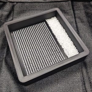 Mini Perler Bead Organizer STL | 3D Printable Fuse Bead Sorting Tray | Pixel Art Tool | 820-Hole Bead Aligner and Orienter