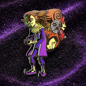 Happy Mask Salesman Enamel Pin - Legend of Zelda Majora's Mask Collectible Pin, Video Game Lapel Pin, Unique Gamer Gift, Retro Zelda Badge