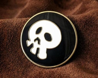 Blast Mask Enamel Pin - Legend of Zelda Majora's Mask Collectible Lapel Pin, Video Game Brooch, Gold Metal, Perfect Gamer Gift