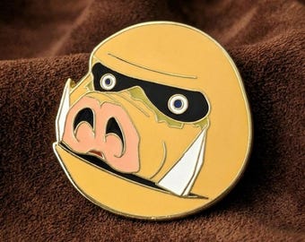 Mask Of Scents Enamel Pin - Zelda Majora's Mask Collectible | N64 Gaming Badge | Pig Mask Lapel Pin | Nintendo RPG Gold Metal Brooch