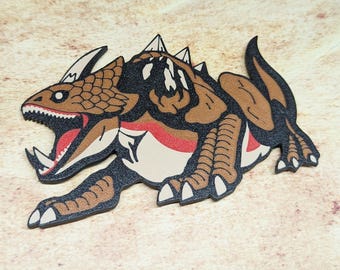 King Dodongo Magnet - The Legend Of Zelda: Ocarina Of Time, Large Collectible Fridge Magnet, Video Game Boss, 3D Printed