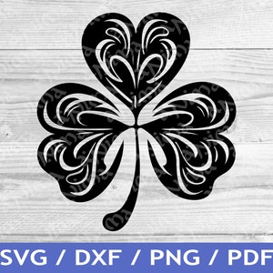 Shamrock SVG Cut Out / Shamrock Design / St Patrick&#39;s Day Vector / Clover Vector / Laser File / Sublimation Print / SVG Stencil / Tattoo