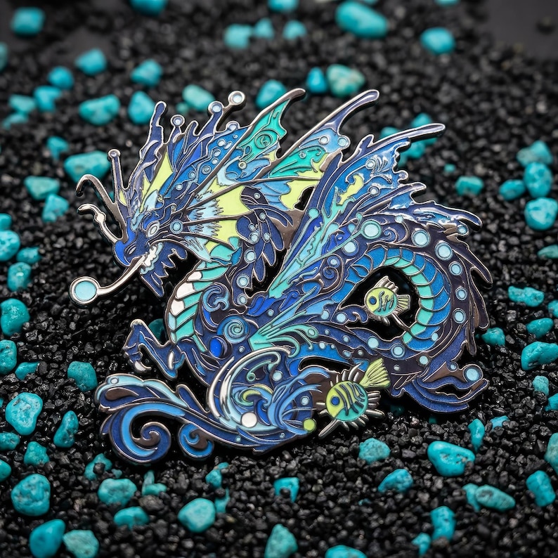 Dragon Aspects Vol.2 Enamel Pin Set | Fantasy Hard Enamel Lapel Badge ...