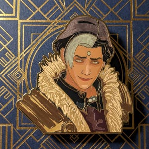 Emet-Selch Enamel Pin - Final Fantasy 14 Collectible Lapel Pin, Amaurot, Elpis Badge, Charm, RPG Gamer Gift