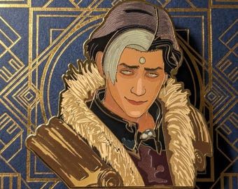 Emet-Selch Enamel Pin - Final Fantasy 14 Collectible Lapel Pin, Amaurot, Elpis Badge, Charm, RPG Gamer Gift