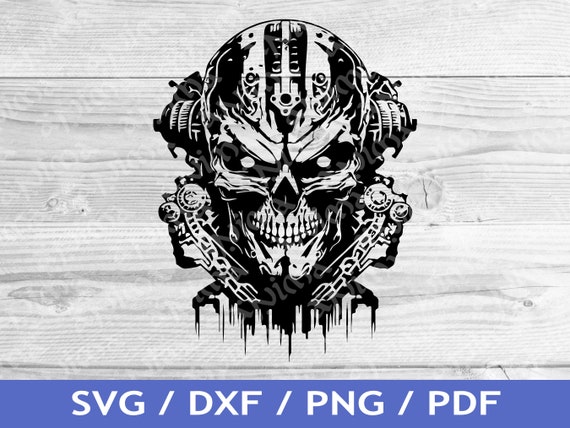 Mechanical Skull SVG Cut Out / Robot Skull T-shirt Design / Robot Skull  Vector / Laser File / Sublimation / SVG Stencil / Commercial Rights - Etsy