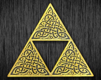 Ímã Zelda Triforce – Ímã de geladeira colecionável Legend of Zelda, acessório de jogo retrô, decoração de quarto de jogador, pingente de videogame, impressão 3D