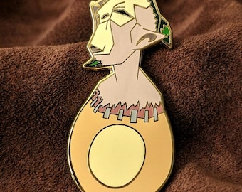 Kamaro's Mask Enamel Pin - Legend of Zelda Majora's Mask Collectible Pin, Gold Metal, Retro Video Game Lapel Pin, Unique Gamer Gift