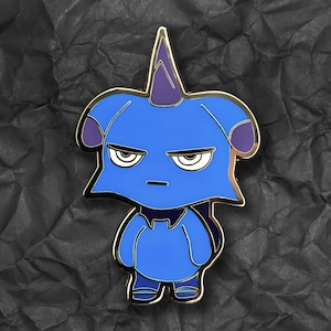 Depresso Enamel Pin - Palworld Collectible Video Game Lapel Pin, Pal World Pin, Gold Metal, Perfect Gamer Gift