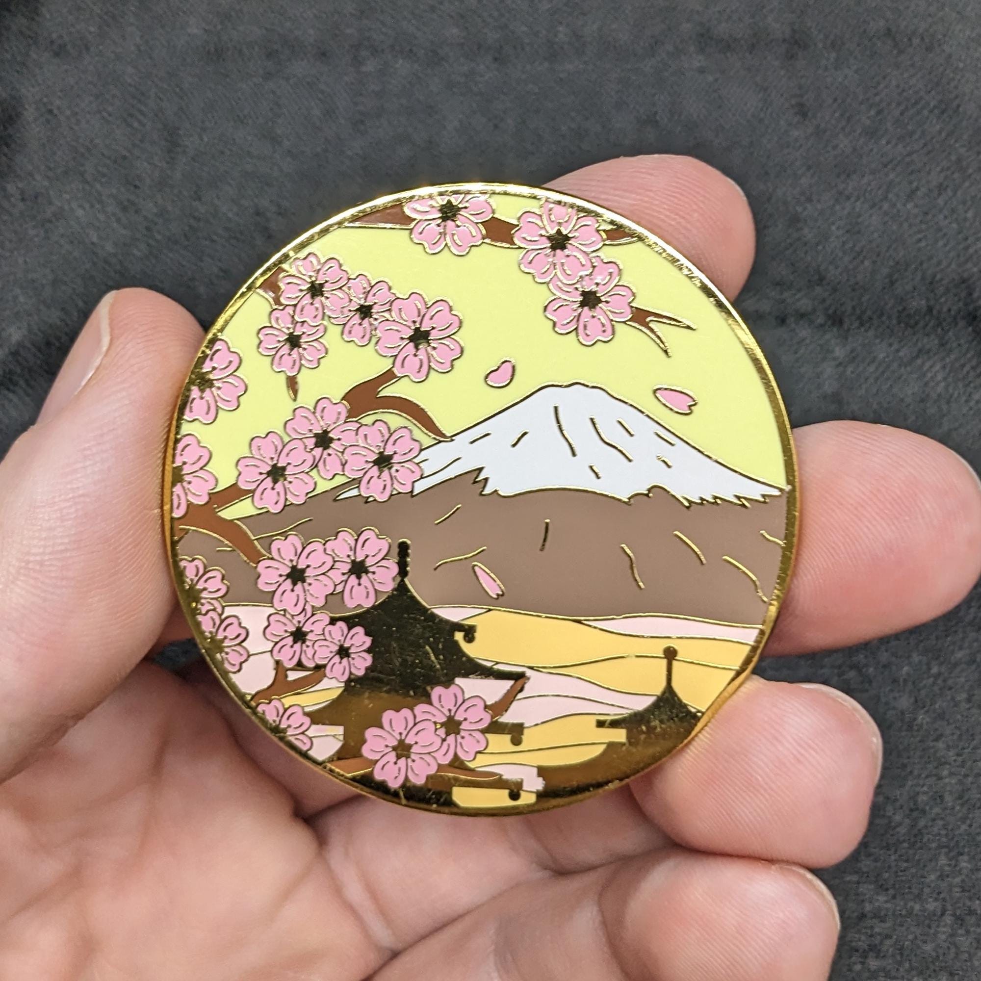 Mt. Fuji (day) Enamel Pin - Japanese Landscape Lapel Badge