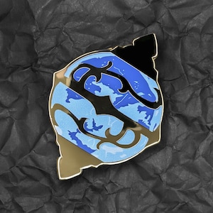 Pal Sphere Enamel Pin - Palworld Capture Device | Glow-In-Dark Gaming Collectible | Monster Tamer Lapel Badge | Gold Metal Pocketpair Brooch