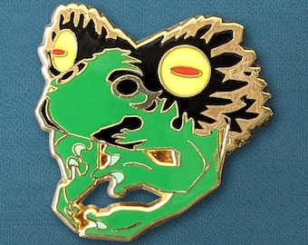 Don Gero's Mask Enamel Pin || The Legend Of Zelda: Majora's Mask Pin, Collectible Video Game Lapel Pin, Gold Metal