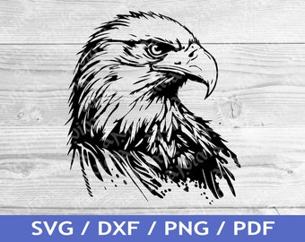 Weißkopfseeadler SVG Schnitt / Adler Cricut Design / Adler Vektor / Vogel Vektor / Laser-Datei / Sublimationsdruck / SVG Schablone / Tattoo