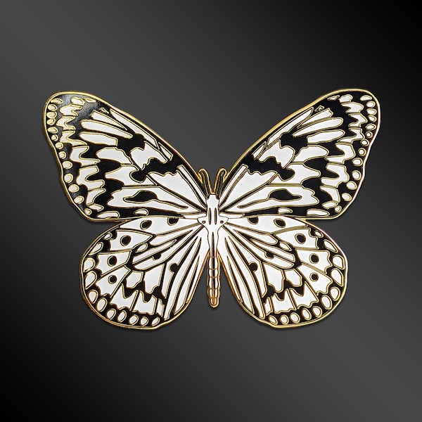 Cute Butterfly Enamel Pins - Set Of 3 Fashion Brooches For Jackets, Bags & Hats - View #4
