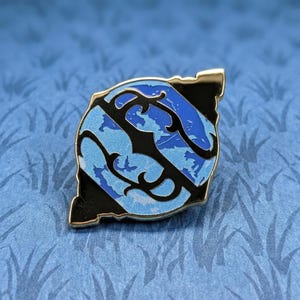 Pal Sphere Enamel Pin - Palworld Capture Device | Glow-In-Dark Gaming Collectible | Monster Tamer Lapel Badge | Gold Metal Pocketpair Brooch image 1