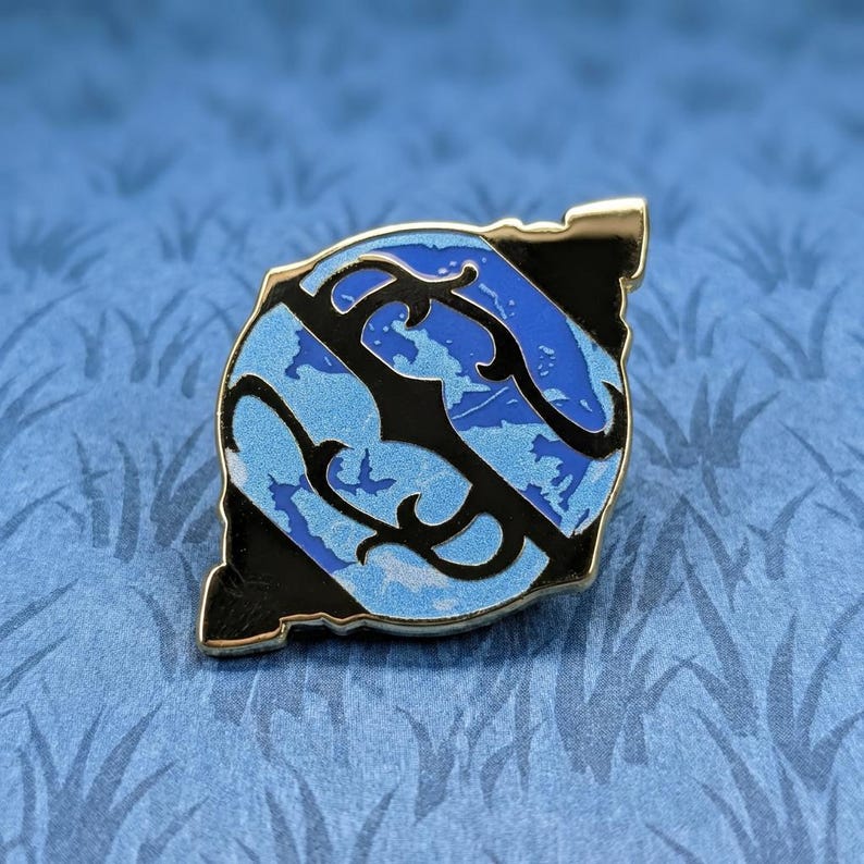 Pal Sphere Enamel Pin - Palworld Capture Device | Glow-In-Dark Gaming Collectible | Monster Tamer Lapel Badge | Gold Metal Pocketpair Brooch image 1