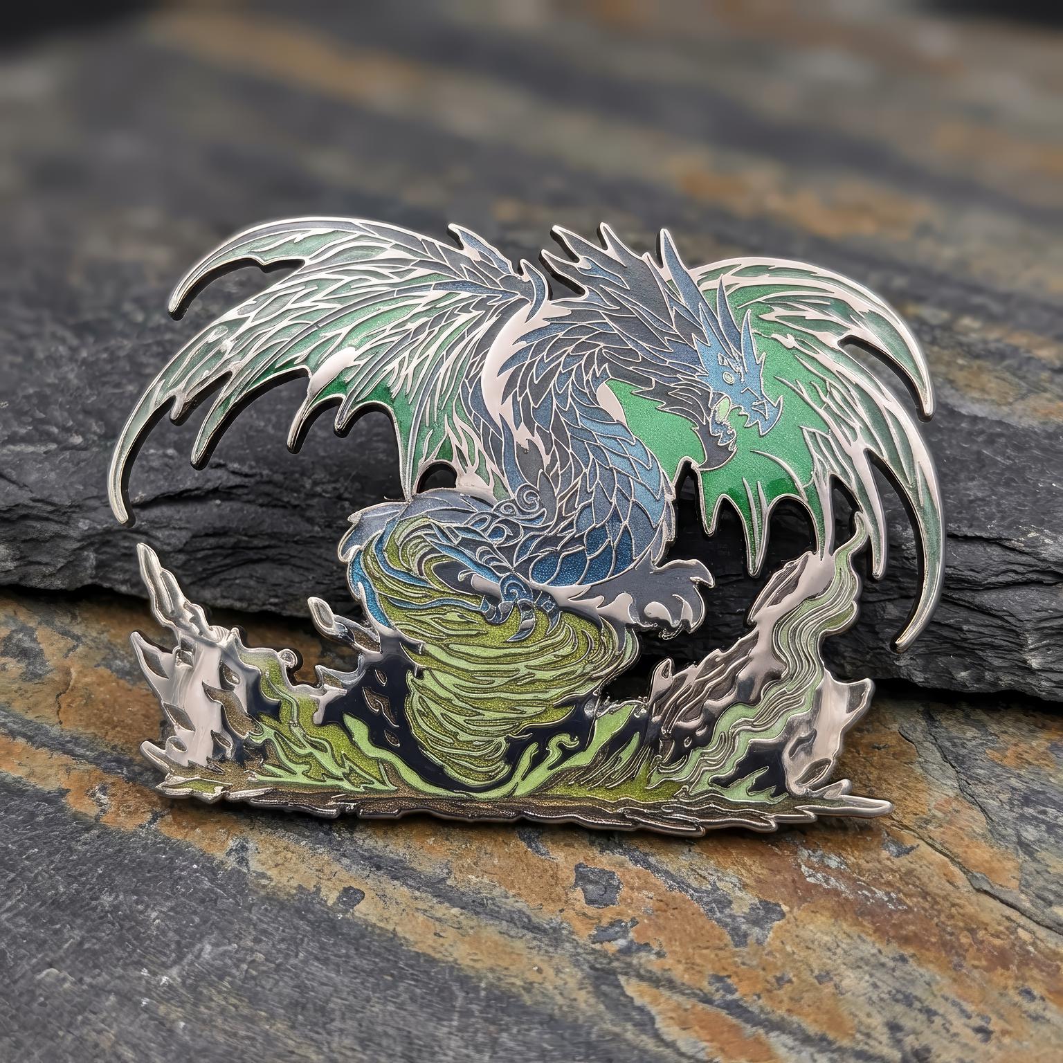 Dragon Aspects Vol.2 Enamel Pin Set | Fantasy Hard Enamel Lapel Badge ...