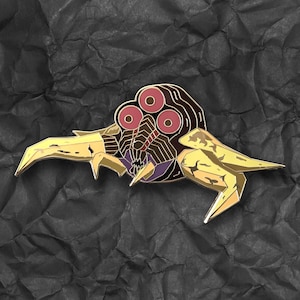 Twinmold&#39;s Remains Enamel Pin - Zelda Boss Collectible | Majora&#39;s Mask Lapel Badge | Nintendo 64 Gaming Pin | Stone Tower Temple Brooch