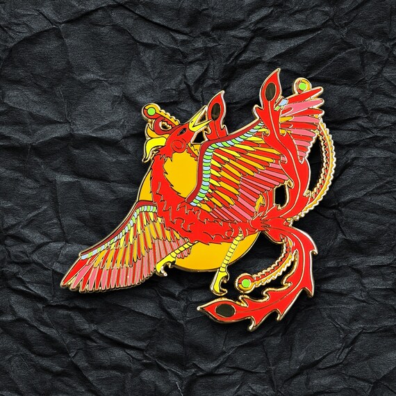 Suzaku zhuque the Vermilion Bird Enamel Pin Limited Edition 500,  Collectible Lapel Pin, Japanese / Chinese Phoenix Brooch / Jewelry - Etsy