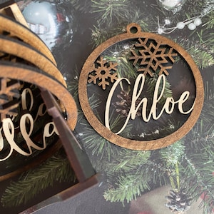 Custom CHRISTMAS custom gift tags boxed| family CHRISTMAS tree baubles Christmas tree decor personalized ornament