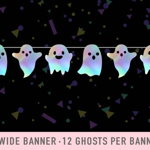 Halloween Banner, Ghost Banner, Garland, Halloween Decor, Spooky Decor, Halloween Party, Cute Halloween, Pink Halloween, Trick or Treat