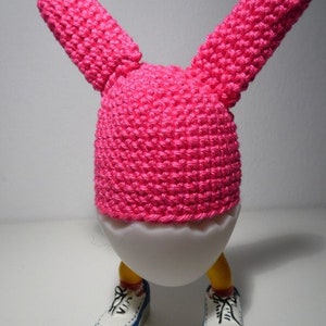 Egg warmer bunny Roger Easter Pink Amigurumi image 1