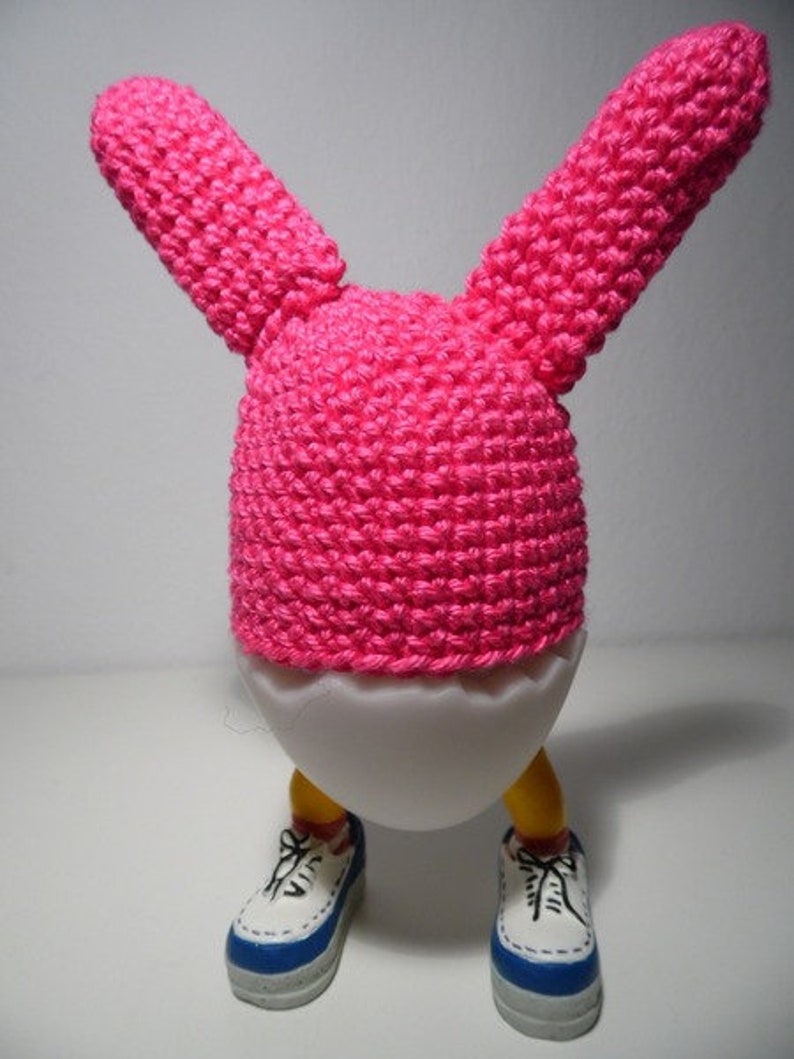 Eierwärmer Hase Roger Ostern pink Amigurumi Bild 1