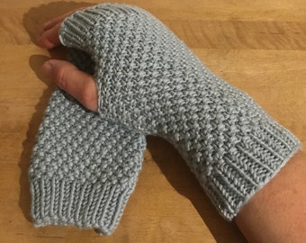 Réchauffeurs arm warmers poignet chauffe bouton bleu glacier